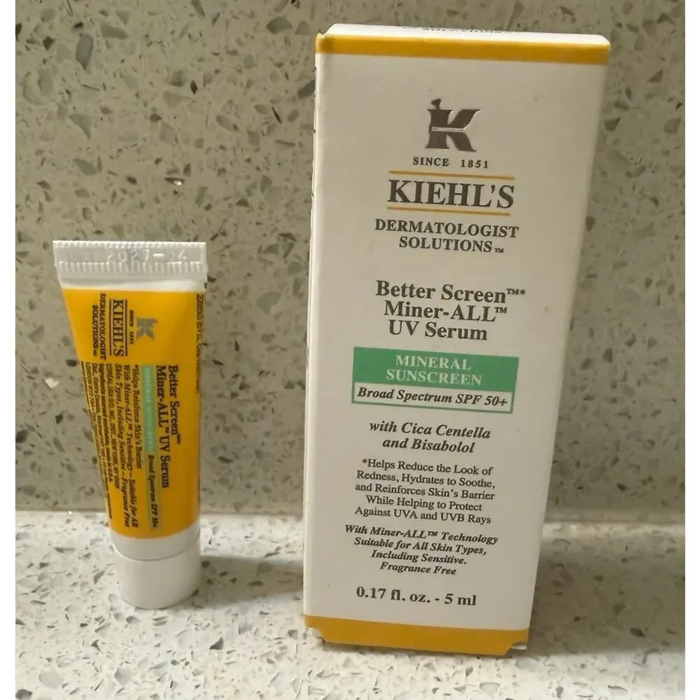 Kiehl's Better Screen Miner-All UV Serum TRAVEL SIZE .17 oz/5 ml EXP 04/2027 NIB